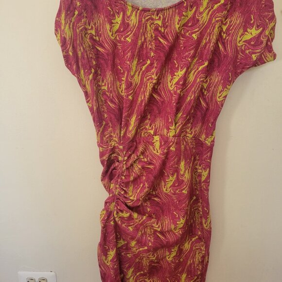 The Kit Women’s Ruched Swirl Print Dress – Size S (EUC) - Picture 4 of 4
